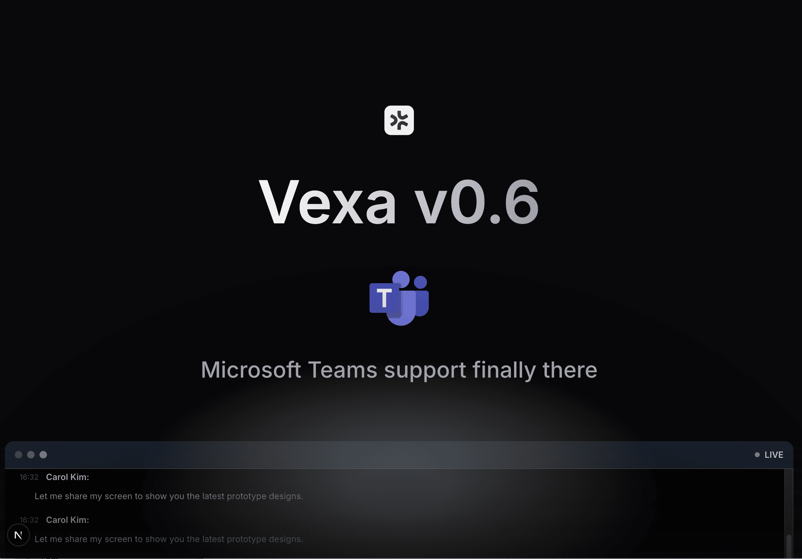 Vexa v0.6 — The Open-Source Meeting API, now with Microsoft Teams hero image
